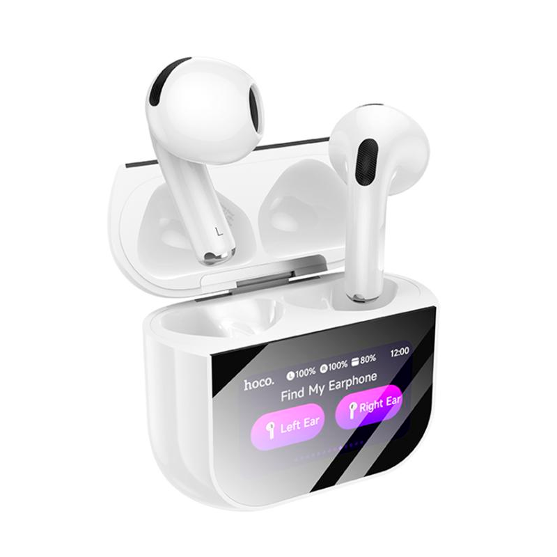 Audífonos In Ear Bluetooth Hoco Ew82 Con Pantalla Blanco – imagen 2