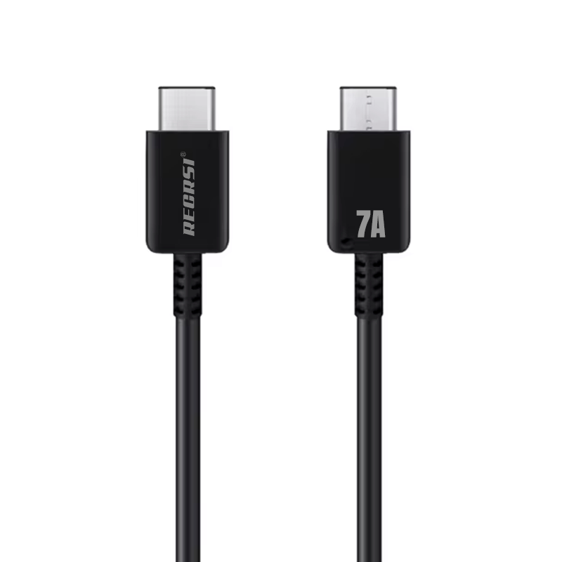 Cable Tipo C a Tipo C Recrsi Pd7a 1 Metros Negro – imagen 2