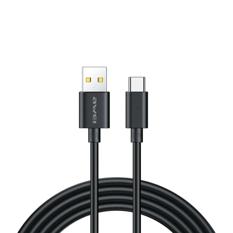 Cable Usb a Tipo C Awei CL-110t 5a Negro