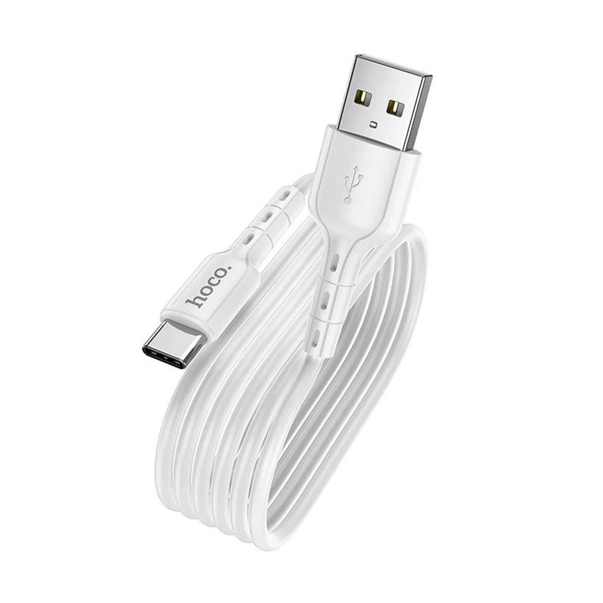 Cable Usb a Tipo C Hoco Du01 Blanco – imagen 2