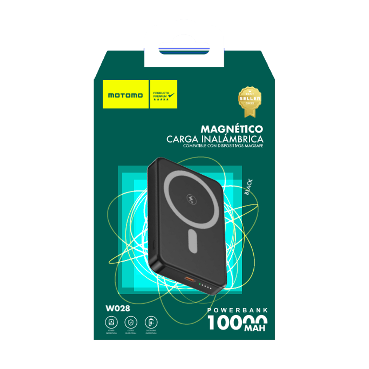 Bateria Cargador Magsafe iPhone Externa Magnetica 10000 Mah Negro – imagen 2