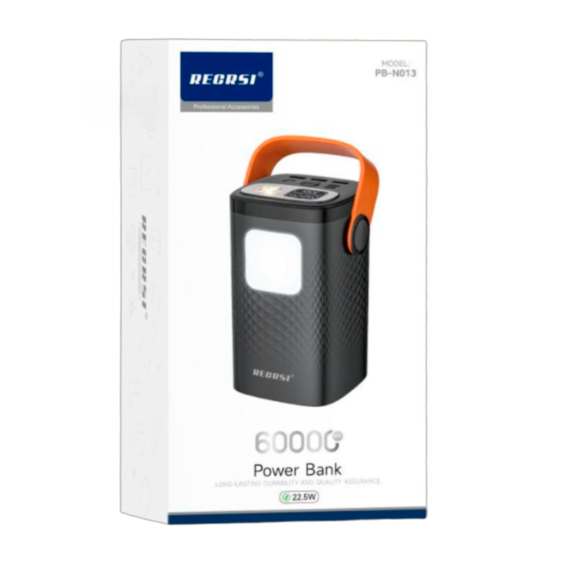 Powerbank Carga Rapida Recrsi 60000 Mah no13 Negro – imagen 2