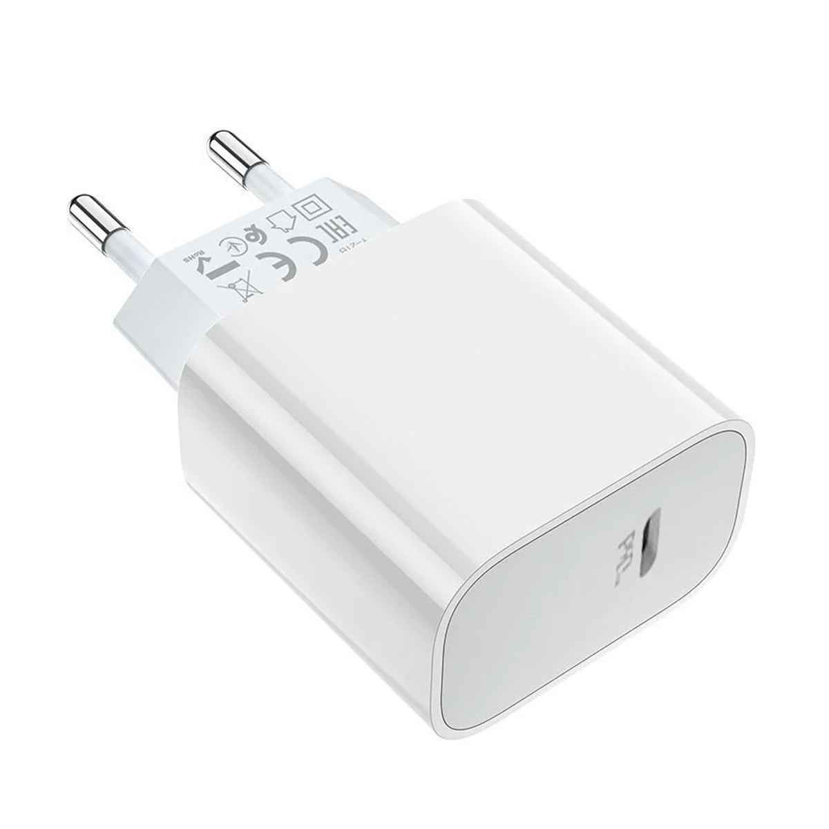 Cargador Carga Rapida Hoco Dc67 20w Tipo C Blanco