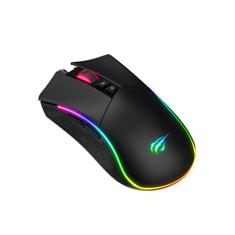 Mouse Gamer Gamenote Ms1001 Rgb 6400dpi Negro – imagen 2