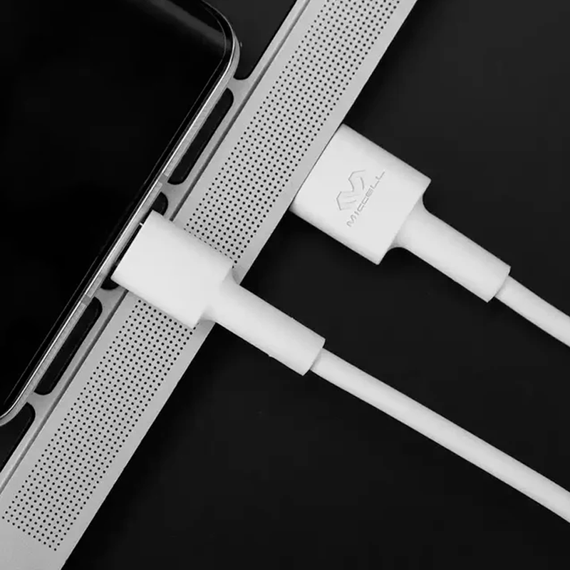 Cable Usb a Micro Usb 1.2m Miccell Vq-d131 Blanco – imagen 2