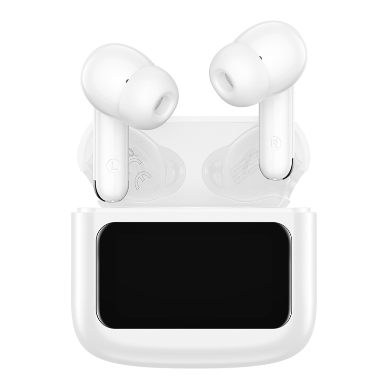 Audífonos Bluetooth Hoco Tws Eq14 Cool Con Pantalla Blanco – imagen 2