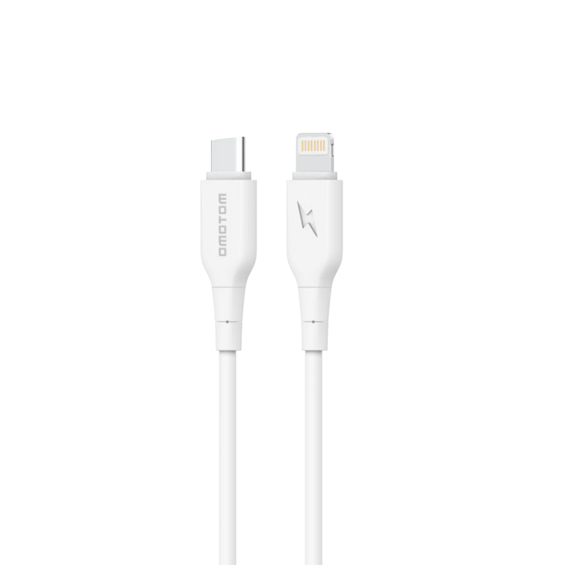 Cargador Rápido Motomo Mo-L20 20w Dual + Cable Para Lightning Blanco – imagen 2