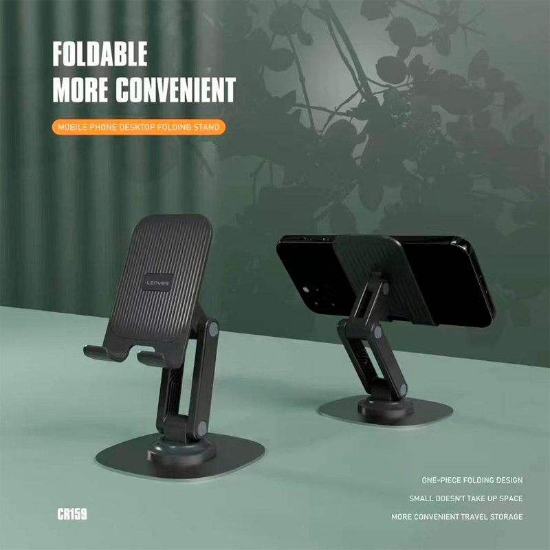 Soporte De Escritorio Para Smartphone Tablet Lenyes Cr159 Gris – imagen 2