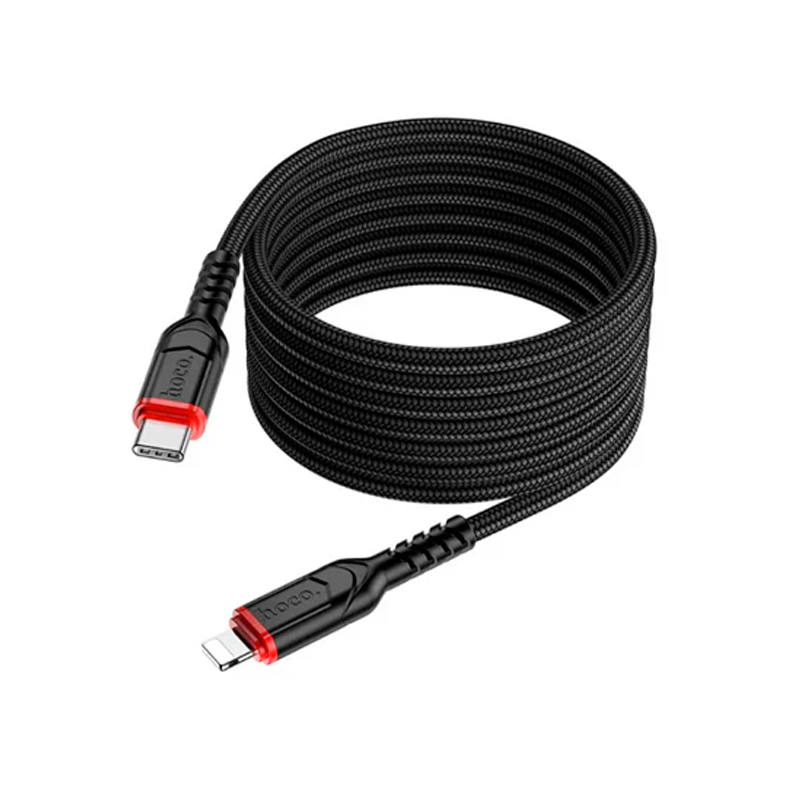 Cable Tipo C a Lightning Hoco X59 2 Metros Negro – imagen 3