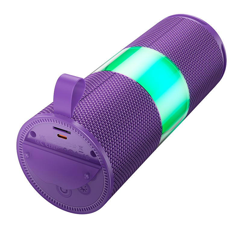 Parlante Bluetooth Hoco Hc29 Fm Tf Aux Tws Morado – imagen 2