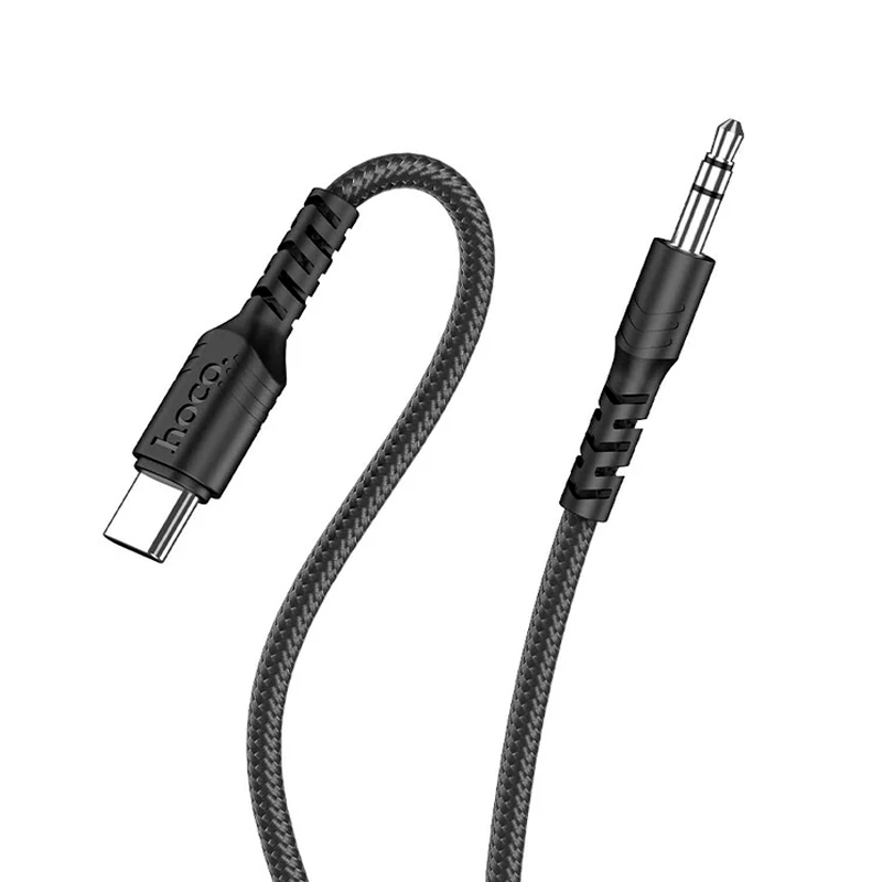 Cable Auxiliar 3.5 a Tipo C Hoco Upa17 Negro – imagen 2