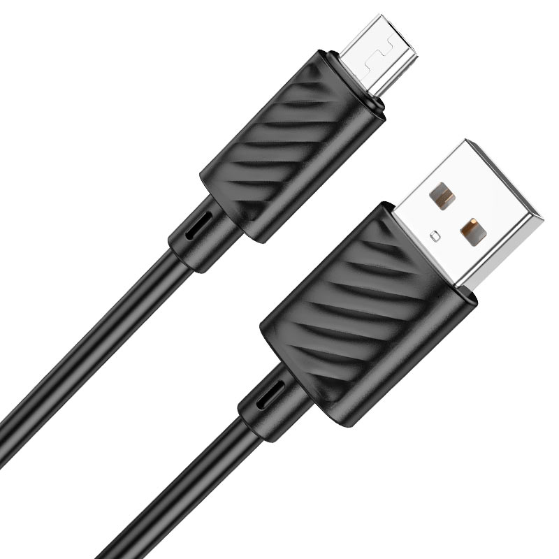 Cable Usb a Micro Usb Hoco X88 Gratified 2 Metros Negro – imagen 2