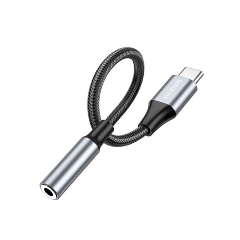 Adaptador Tipo C a Jack 3.5mm Borofone Bv16 Negro – imagen 3