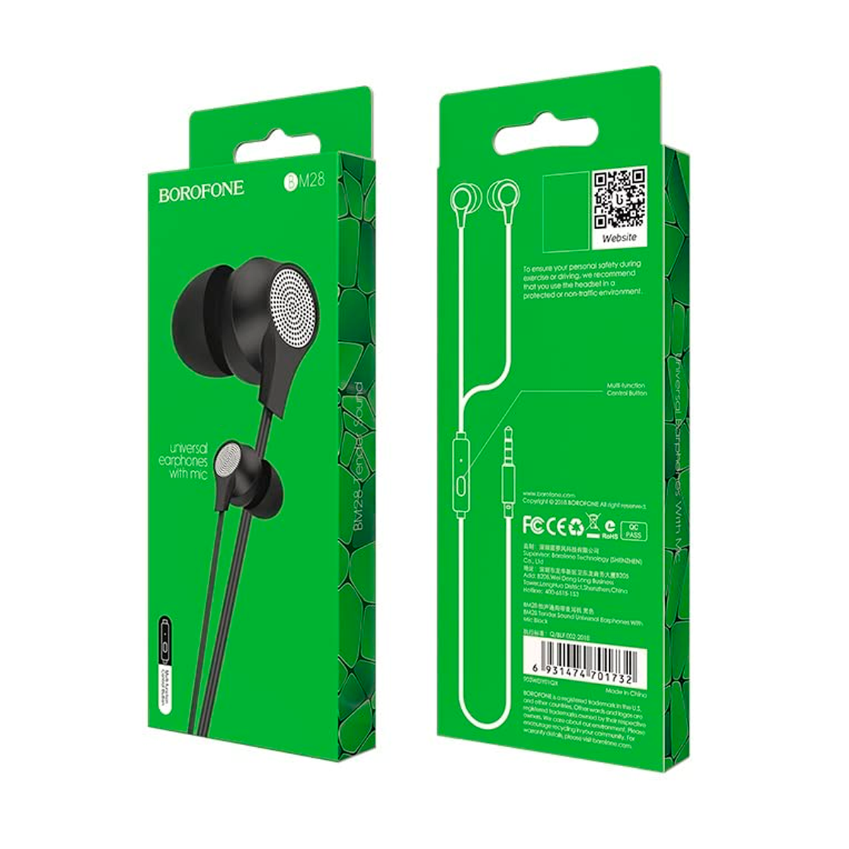 Audífonos In Ear Borofone Bm28 Negro – imagen 2