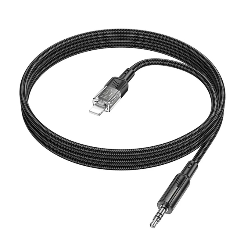 Cable Auxiliar a Lightning Hoco Upa27 Spirit Negro – imagen 2