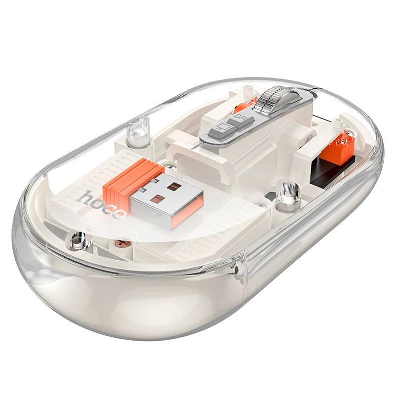 Mouse Hoco Wireless Gm35 General Dual 2.4g Blanco – imagen 2