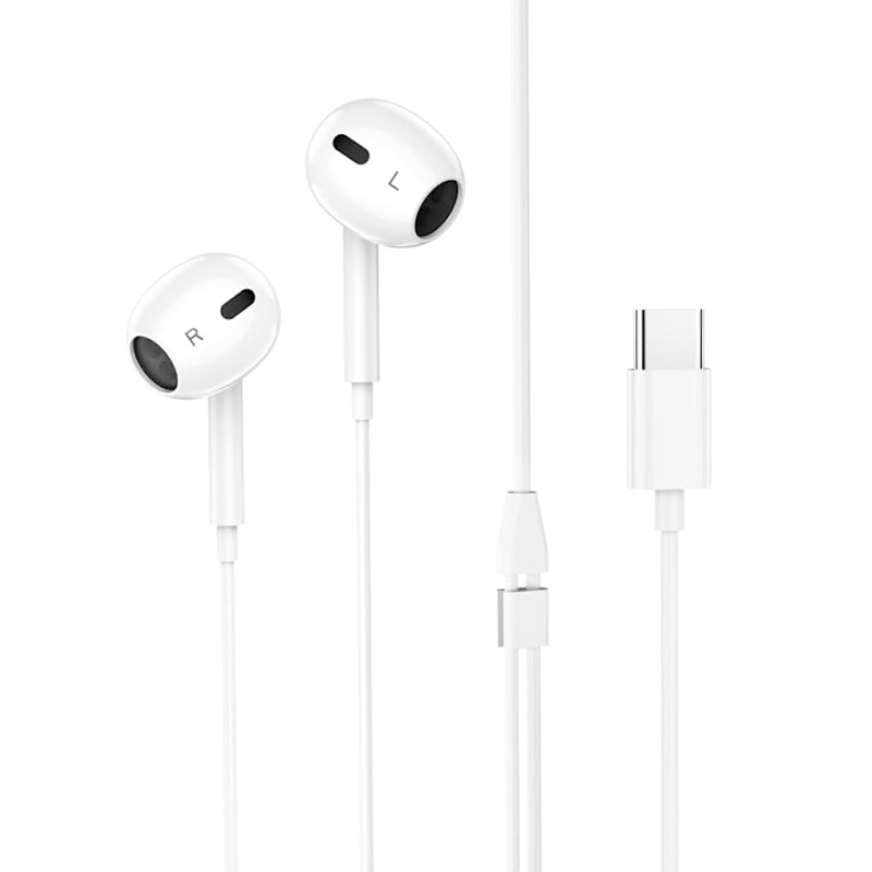 Audífonos In Ear Hoco M101 Max Crystal Tipo C Blanco – imagen 2