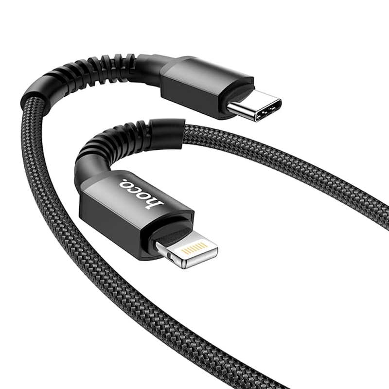 Cable Tipo C a Lightning Hoco X71 1 Metro Negro – imagen 2