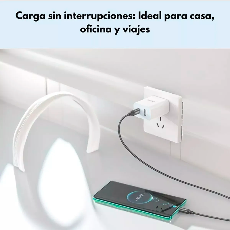 Cable Tipo C a Tipo C Hoco X89 Wind Negro – imagen 2