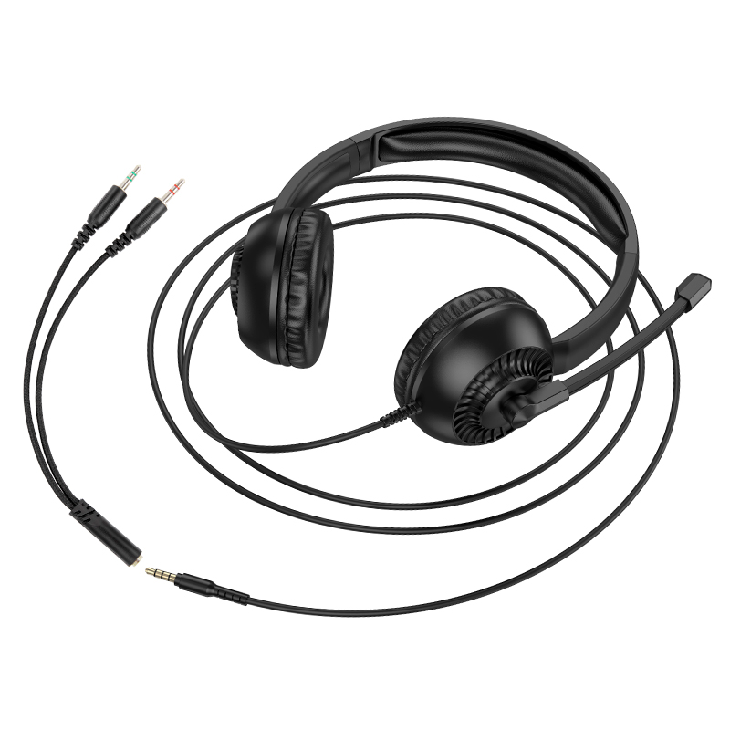 Audífonos Headset Oficina Teletrabajo Callcenter Hoco W112 Negro – imagen 2