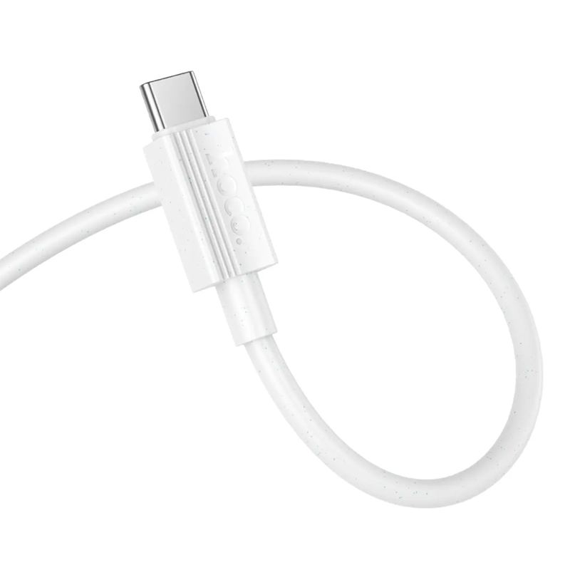Cable Tipo C a Tipo C Hoco X107 Favor 60w Blanco – imagen 2