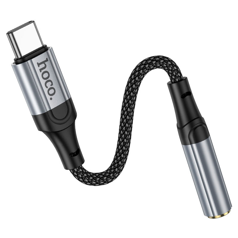 Cable Audio Tipo C a 3.5mm Hoco Ls36 Fresh Negro – imagen 2