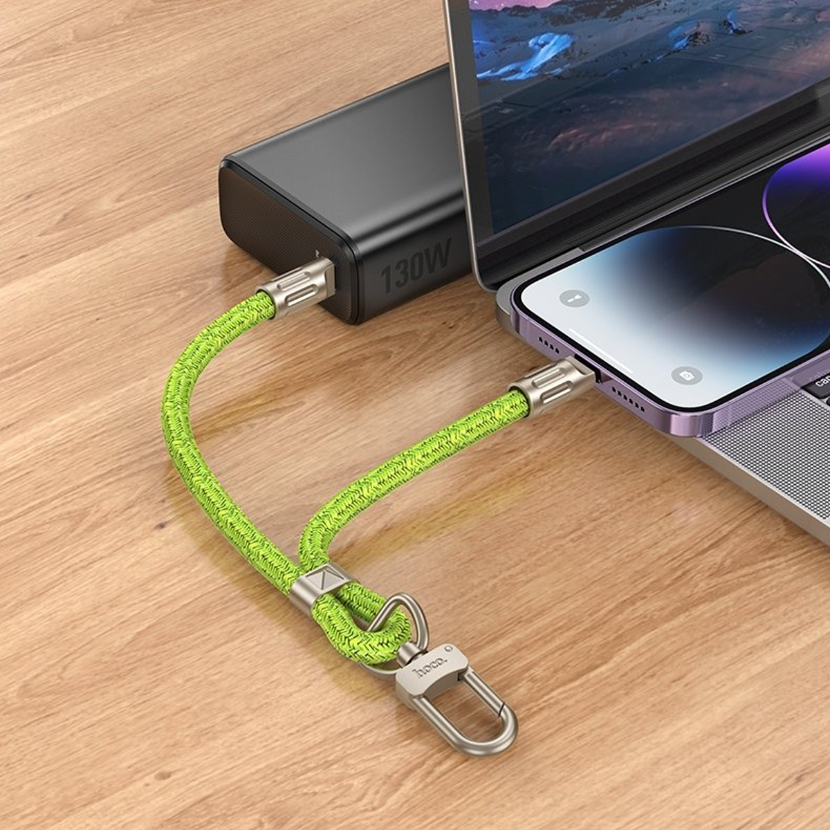Cable Pulsera De Carga Tipo C a Lightning Hoco Gh5 Gris – imagen 3
