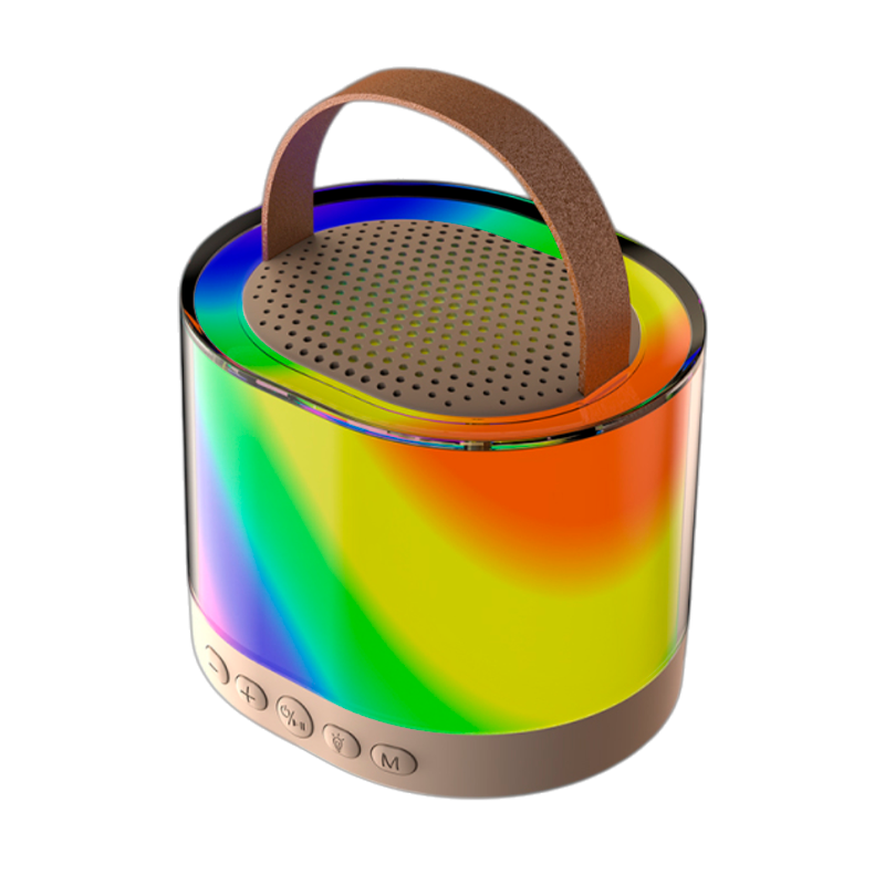 Parlante Bluetooth Lenyes S229 Karaoke Mini 5w Beige – imagen 2