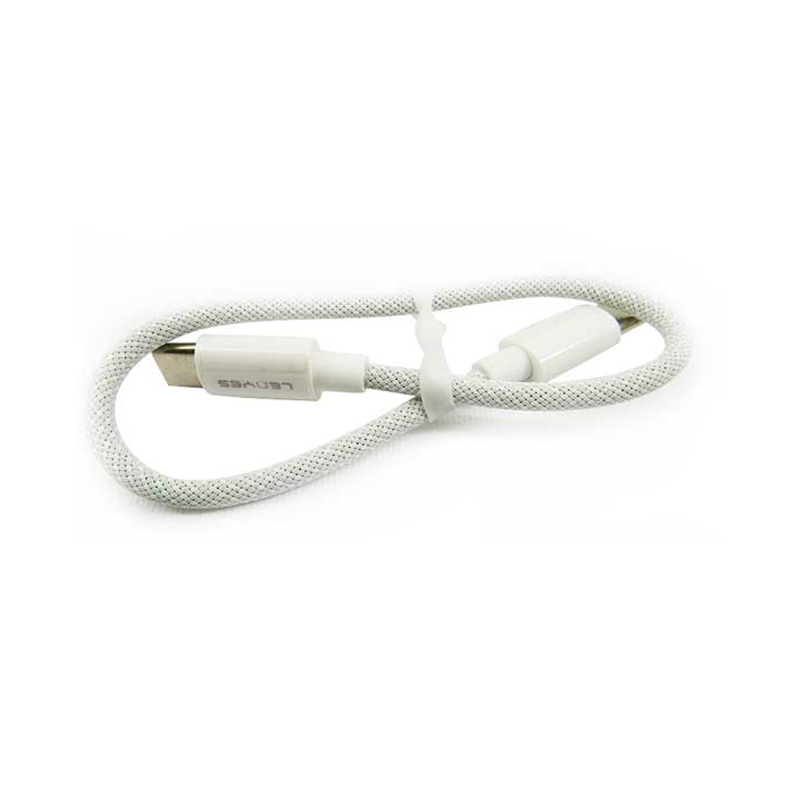 Cable Tipo C a Tipo C Lenyes Lc525 60w 1 Metro Blanco – imagen 2