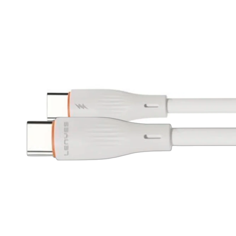 Cable Tipo C a Tipo C Lenyes Lc996 30w 2 Metro Blanco – imagen 2