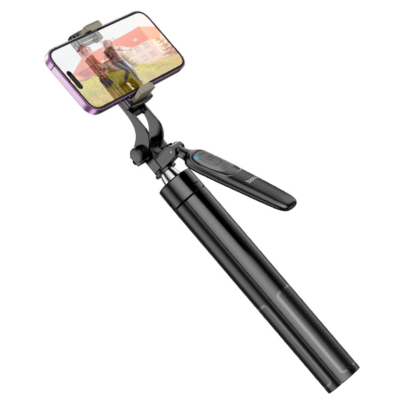 Baston Selfie Tripode Bluetooth Hoco K19 Soul Live Negro – imagen 2