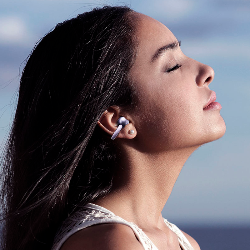 Audífonos In Ear Bluetooth Lenyes Air 203 Morado – imagen 3