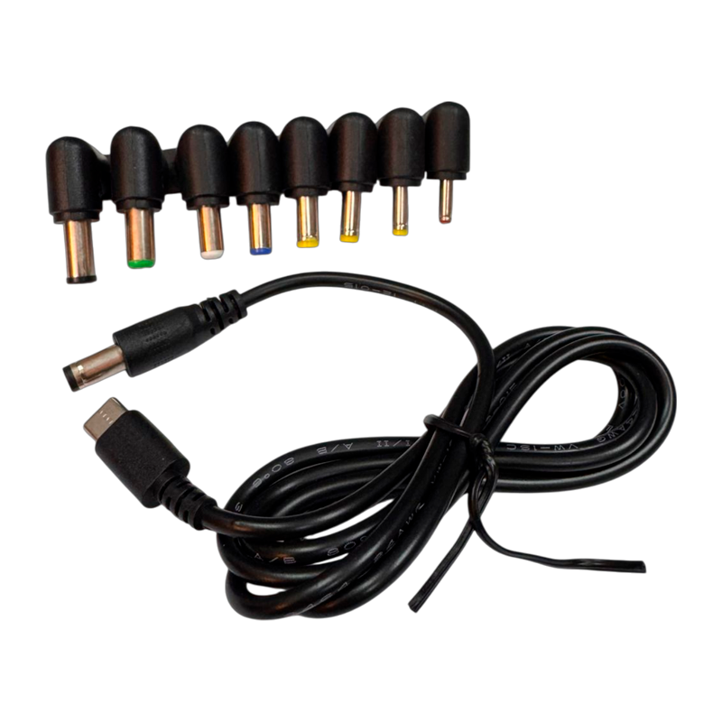 Cable Tipo C 8 en 1 Multifuncion Compatibilidad Universal Negro – imagen 2