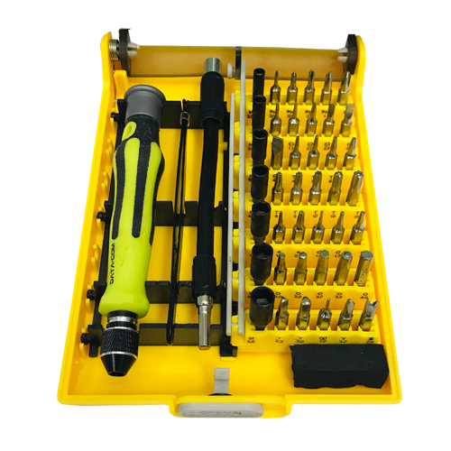 Set Atornillador 45 Piezas Intercambiables Con Extension Datacom