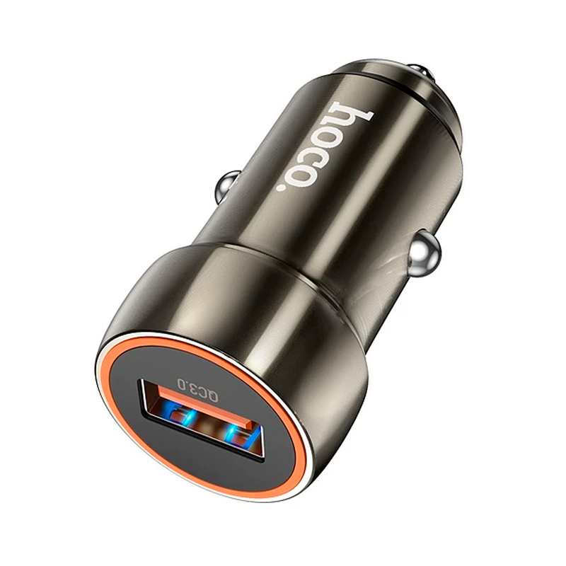 Cargador De Auto Hoco Z46 Qc 3.0 18w Negro – imagen 2