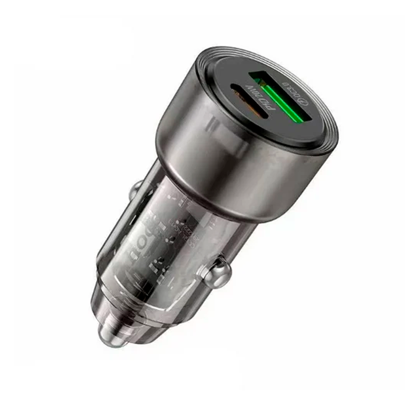 Cargador de Auto Hoco Z52 Dual 38w Gris – imagen 2
