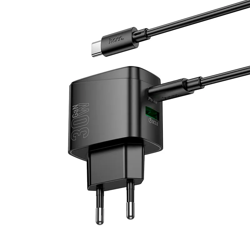Cargador Carga Rapida Hoco Cs61a 30w + Cable Tipo C a Tipo C – imagen 2