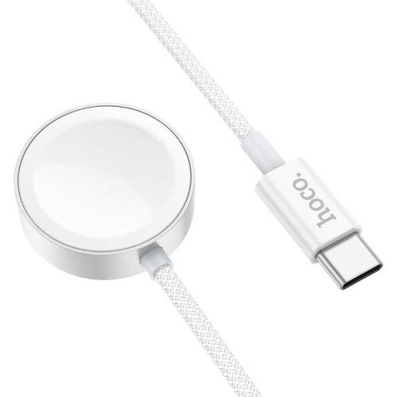 Cable Cargador Para Apple Watch y Samsung Hoco Cw59 Blanco – imagen 2