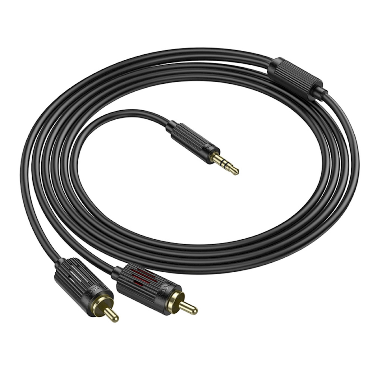 Cable Auxiliar Jack 3.5mm a 2 Rca Hoco Upa28 Negro – imagen 3