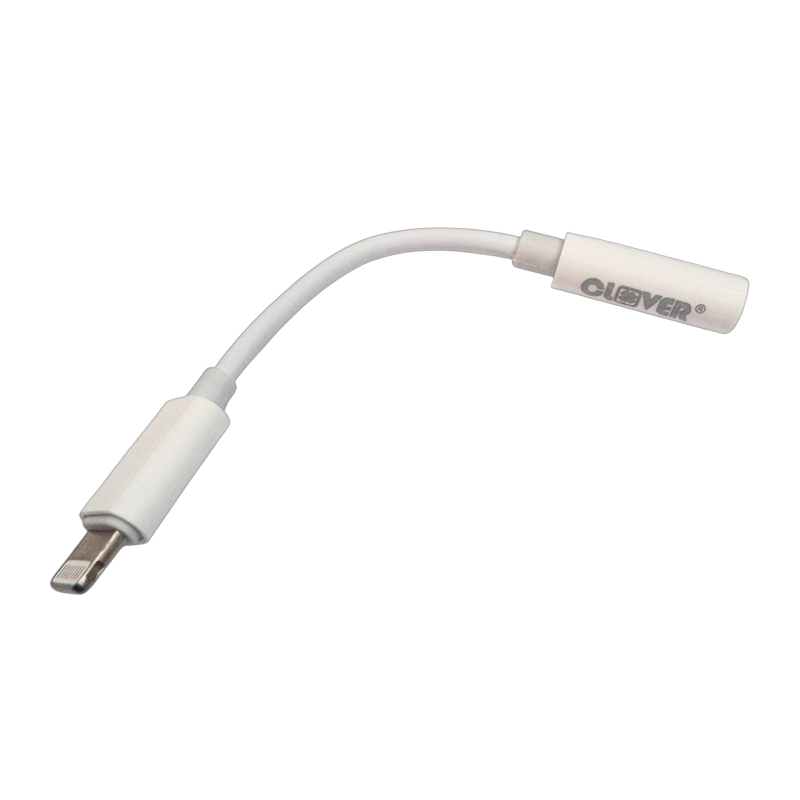 Adaptador Lightning a Jack 3.5mm Clover Blanco – imagen 2