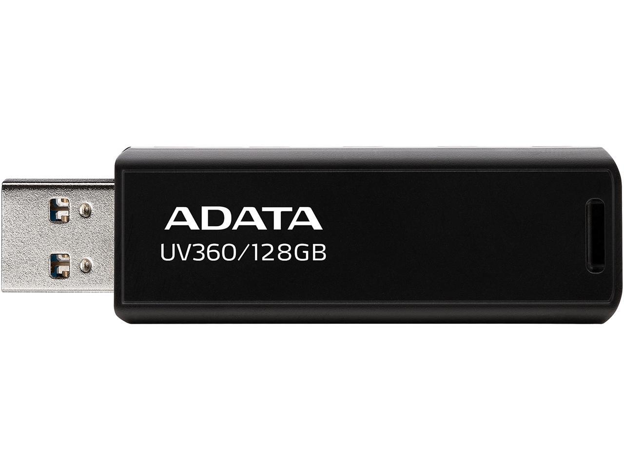 Pendrive Metálico Adata 128 Gb 3.2 Auv360 Negro