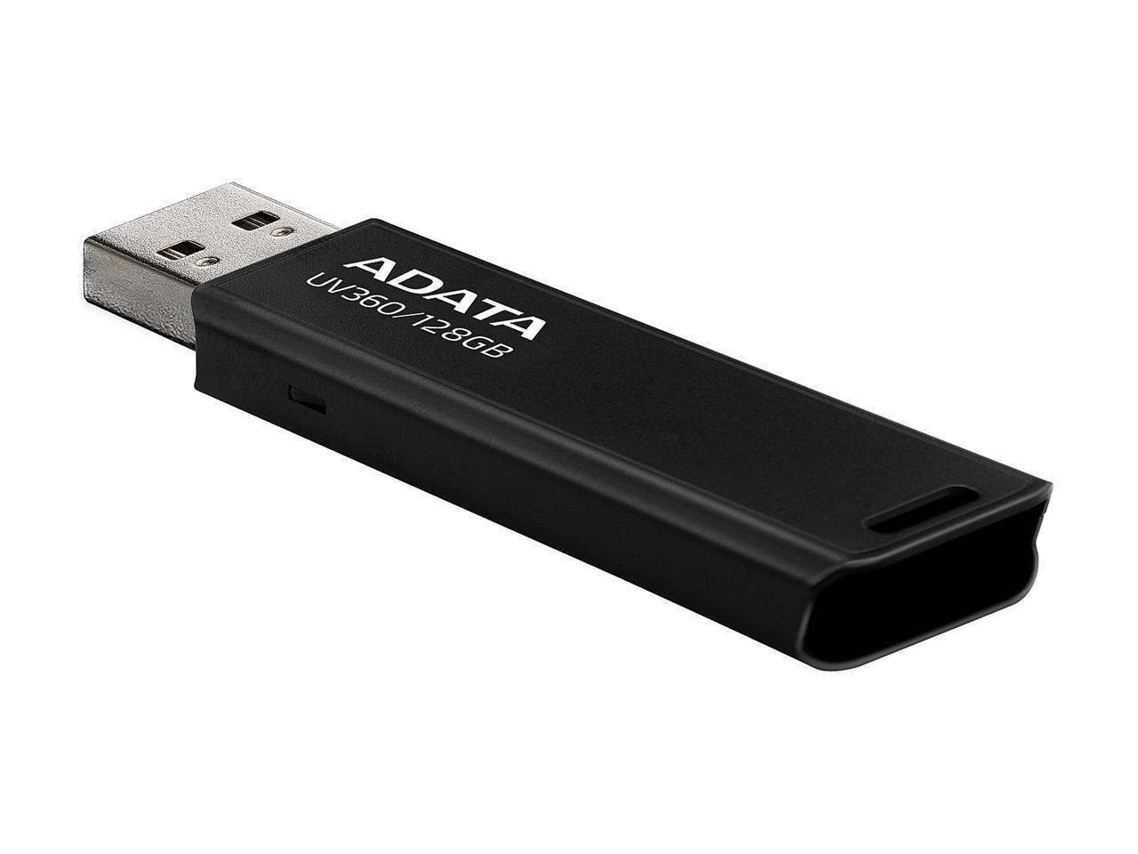 Pendrive Metálico Adata 128 Gb 3.2 Auv360 Negro