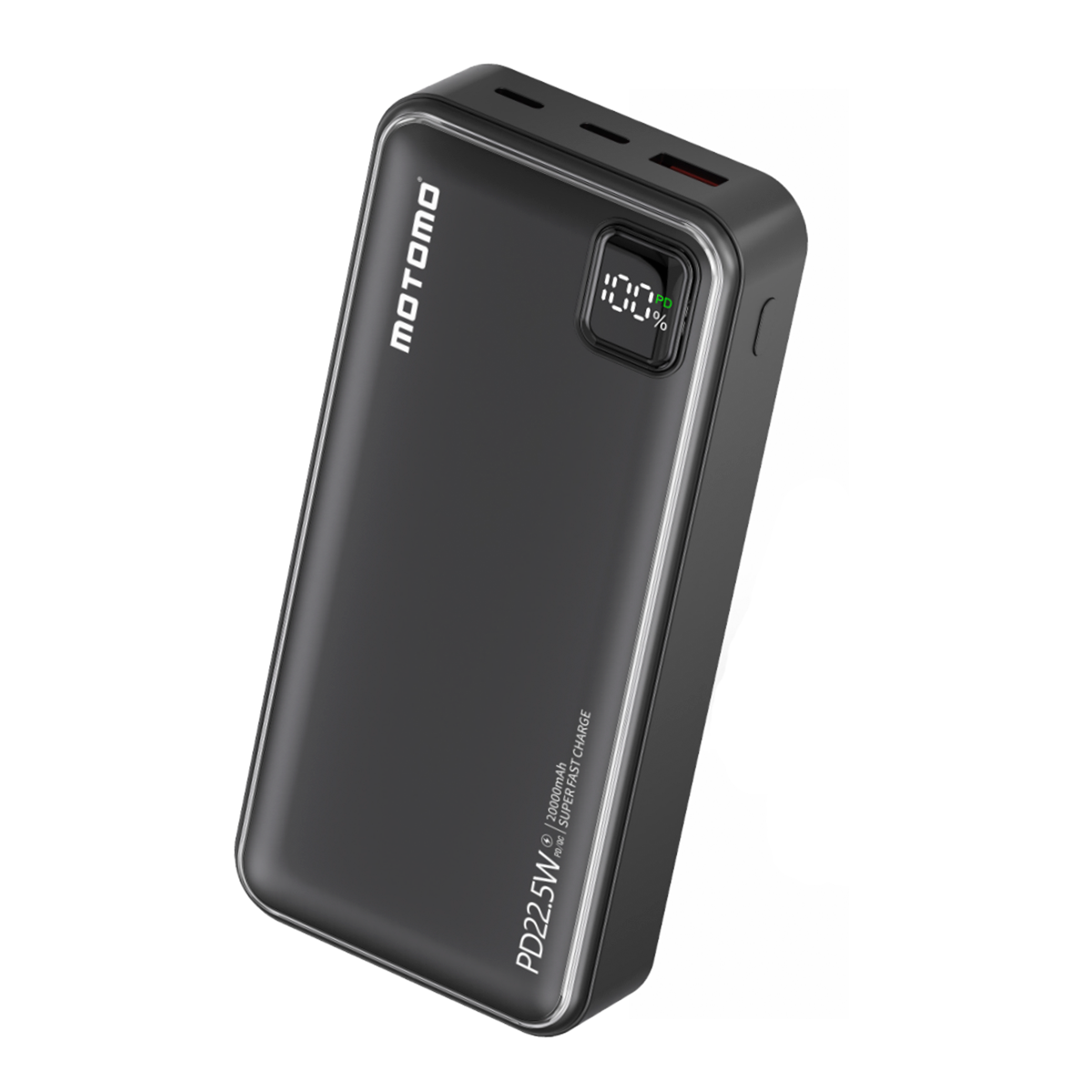 Powerbank Carga Rapida Motomo Mo-22l 20000 Mah Negro
