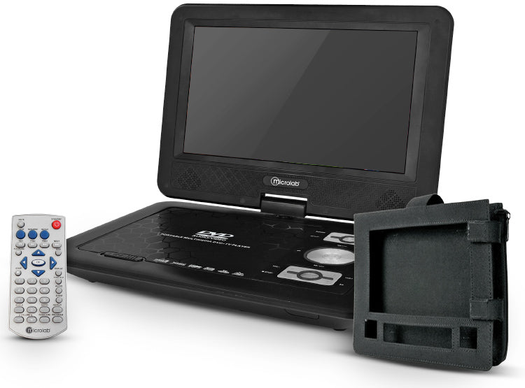 Dvd Portátil Con Tv Microlab 9" + Funda Protectora Negro – imagen 2