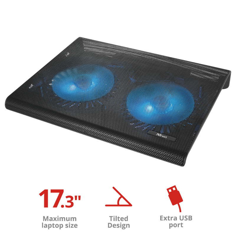 Mesa Ventilador Notebook De 17 Pulgadas Doble Trust – imagen 2