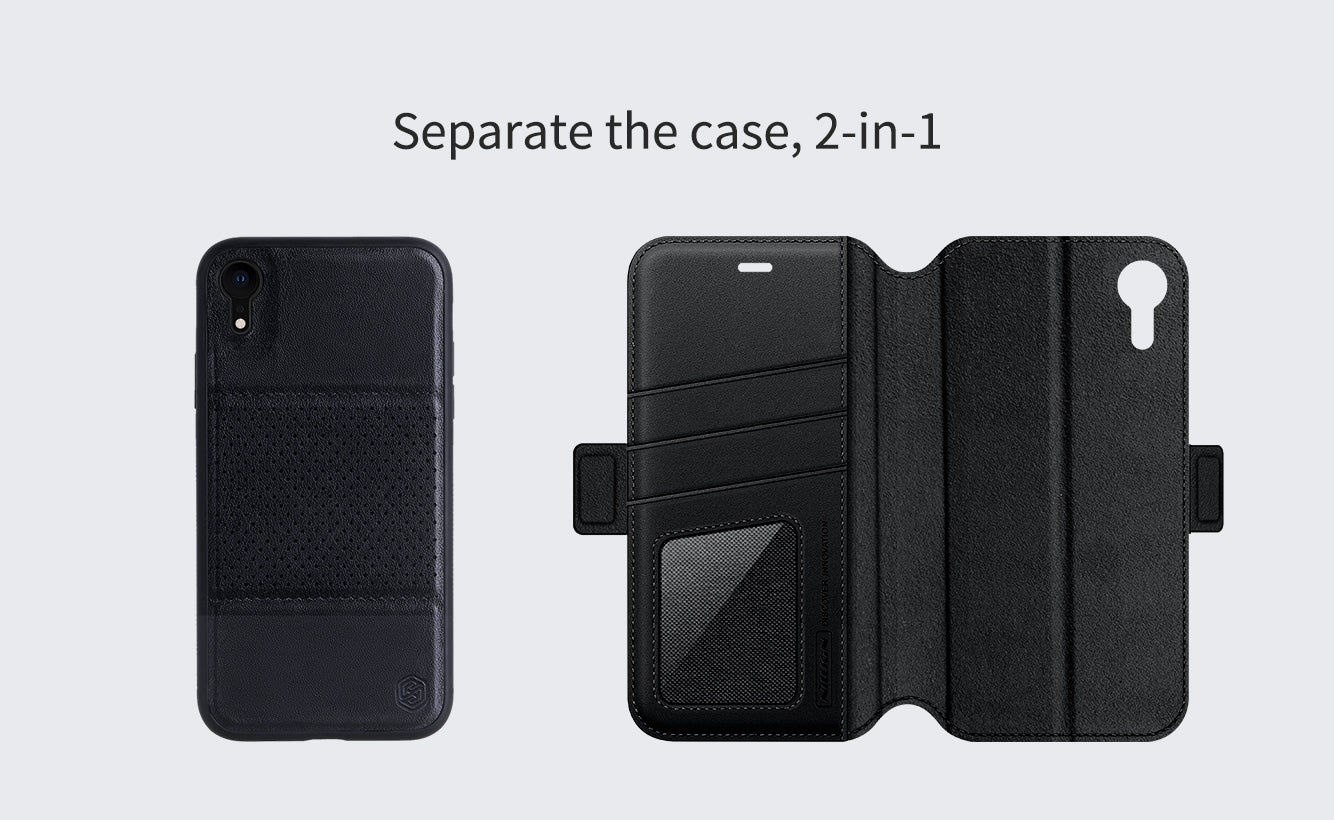 Apple Iphone Xr Funda Folio Flip Cover Nillkin 2 en 1 – imagen 3