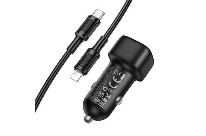Cargador de Auto Borofone Bz34b 38w + Cable Tipo C Para Lightning – imagen 3