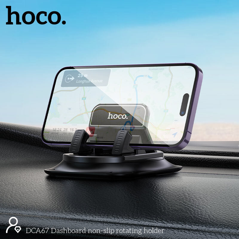Soporte De Auto Tablero Rotacion 360 Hoco Dca67 Negro