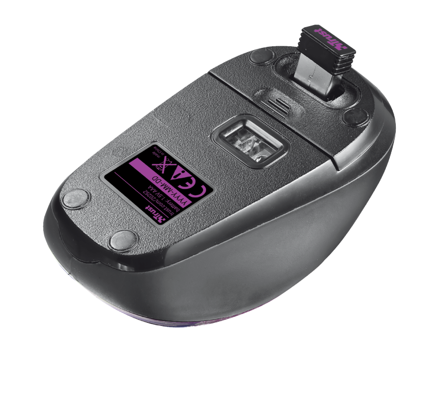 Mouse Inalambrico Trust Yvi Purple Dream Purpura – imagen 2