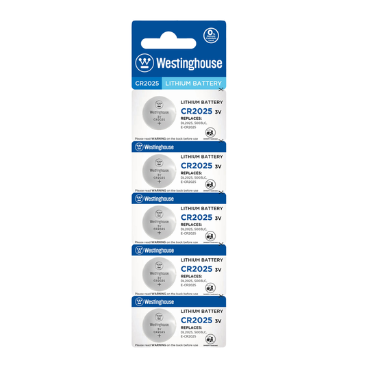 Pila Boton Litio Cr2025 Westinghouse 5 Unidades